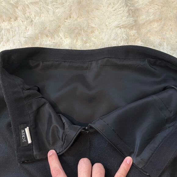 J. Crew 100% Wool Pencil Skirt Sz 4 - Black - EXCELLENT CONDITION - Picture 5 of 5